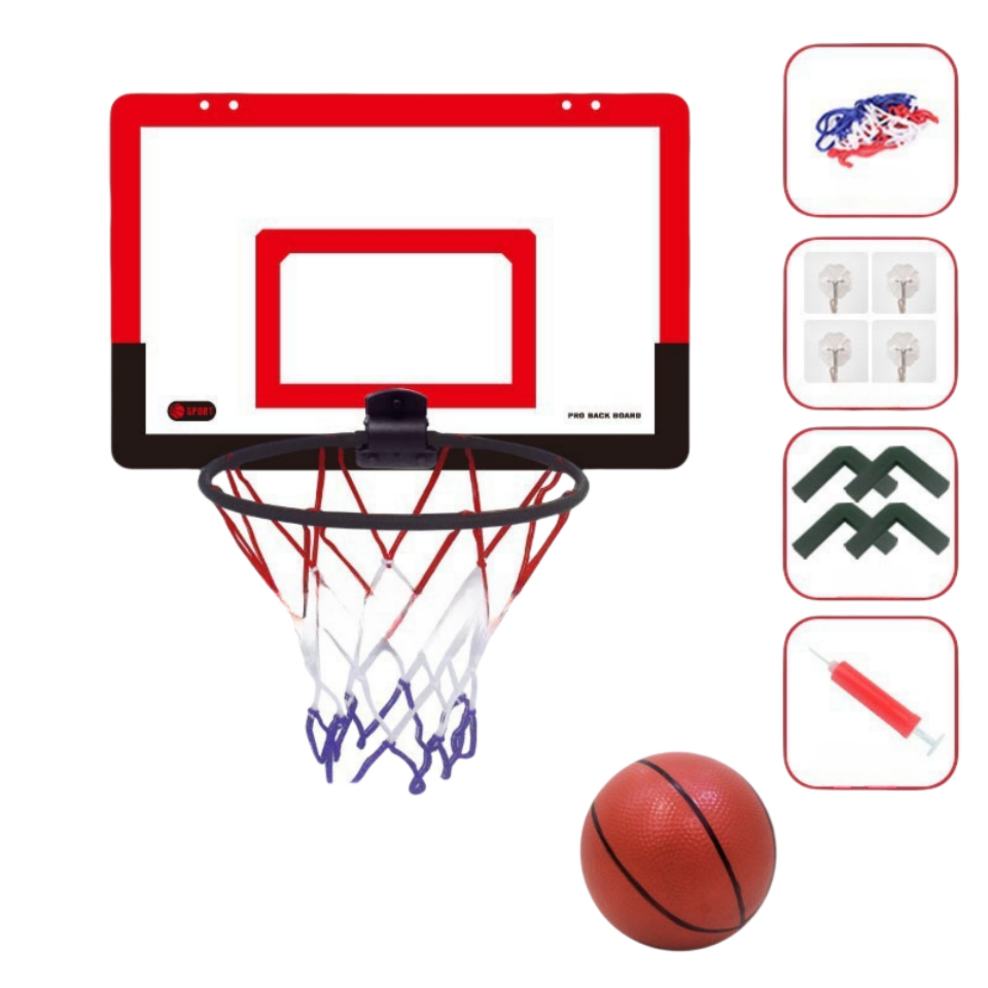 Indoor Foldable Basketball Hoop Set 2