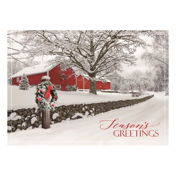 Rustic Ranch Holiday Greeting Card 2