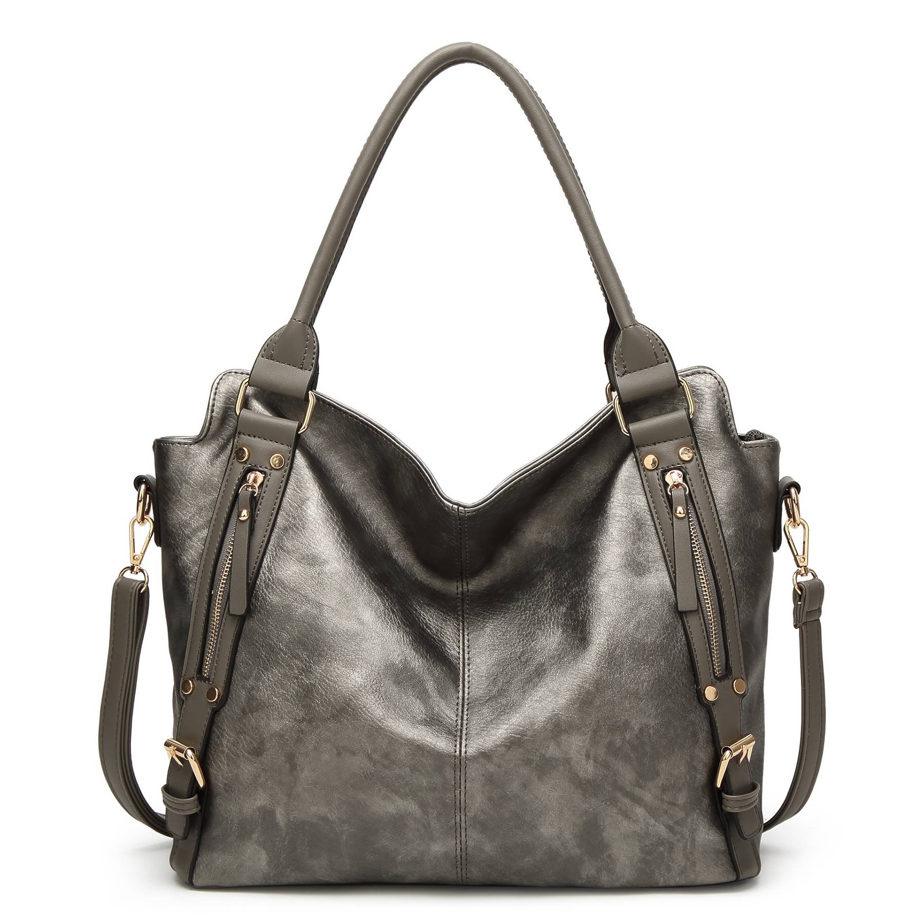 PU Shoulder Tote Bag for Women, custom tote bag with logo imprint 4