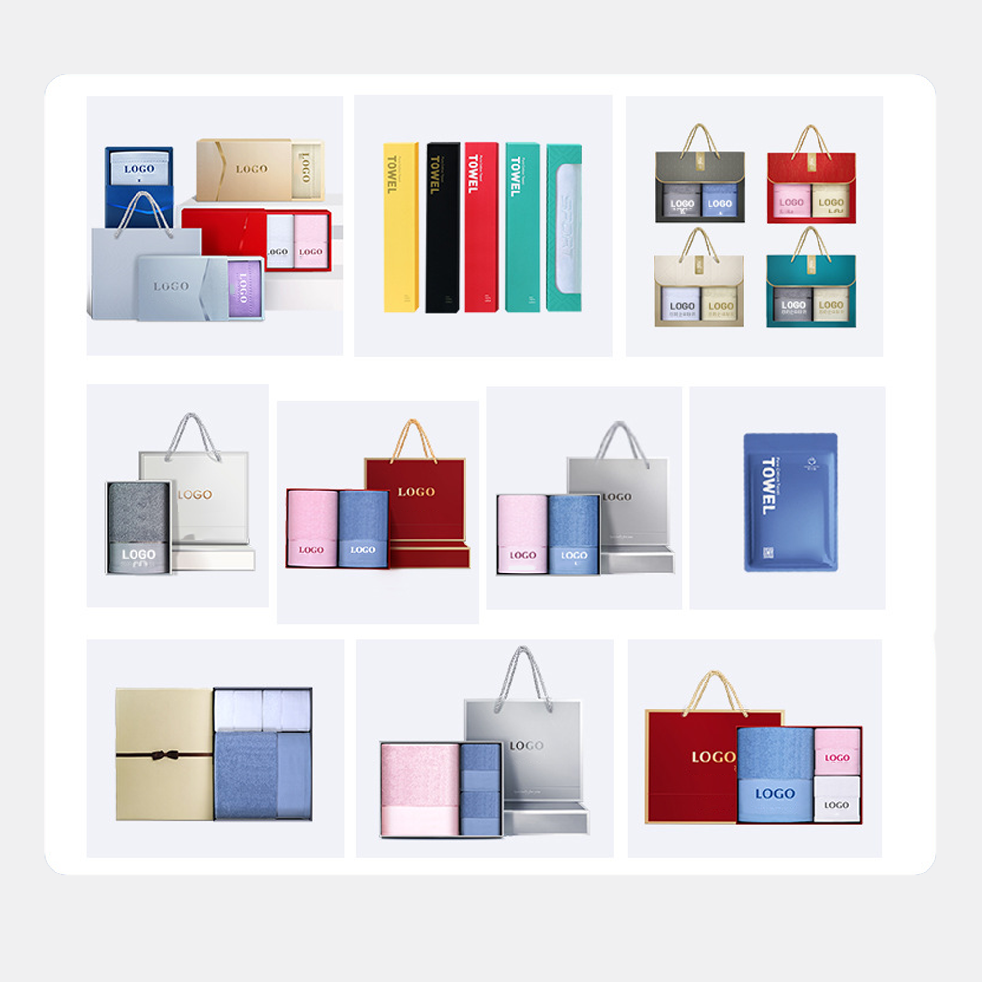 Custom 100% Cotton 27"x55" Bath Towel Washcloths 3