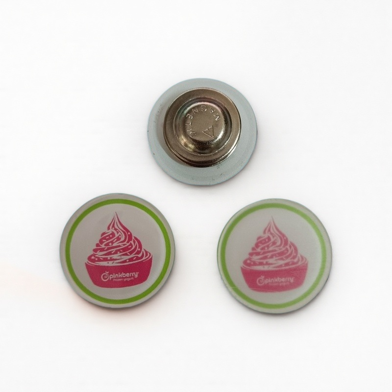 Custom Lightweight Acrylic Magnetic Ciecle Pin 2