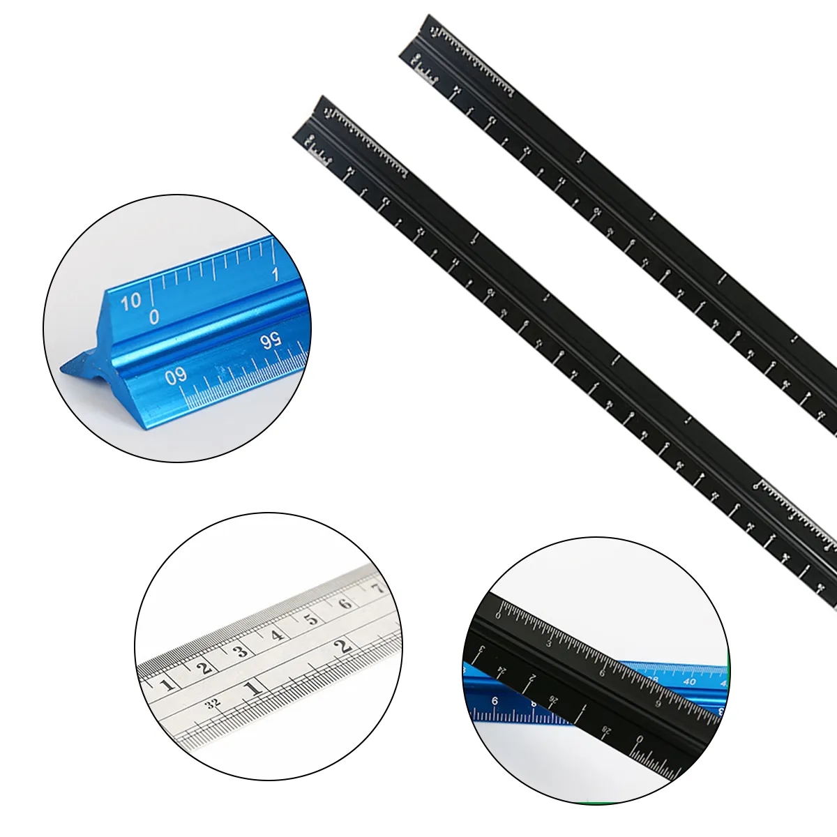 Aluminum Triangular Architectural Scale Ruler 3