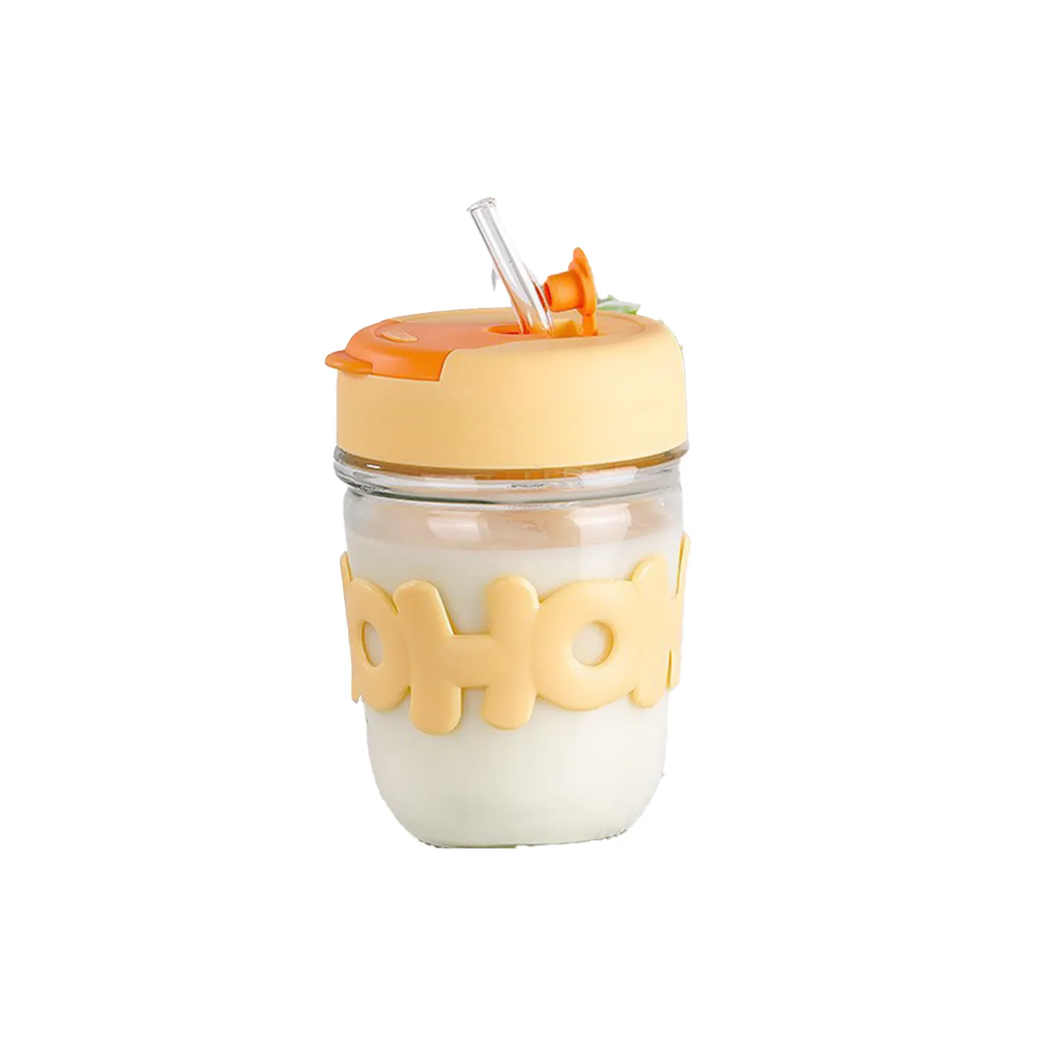 Pearl Chain Double Drink Straw Glass 4