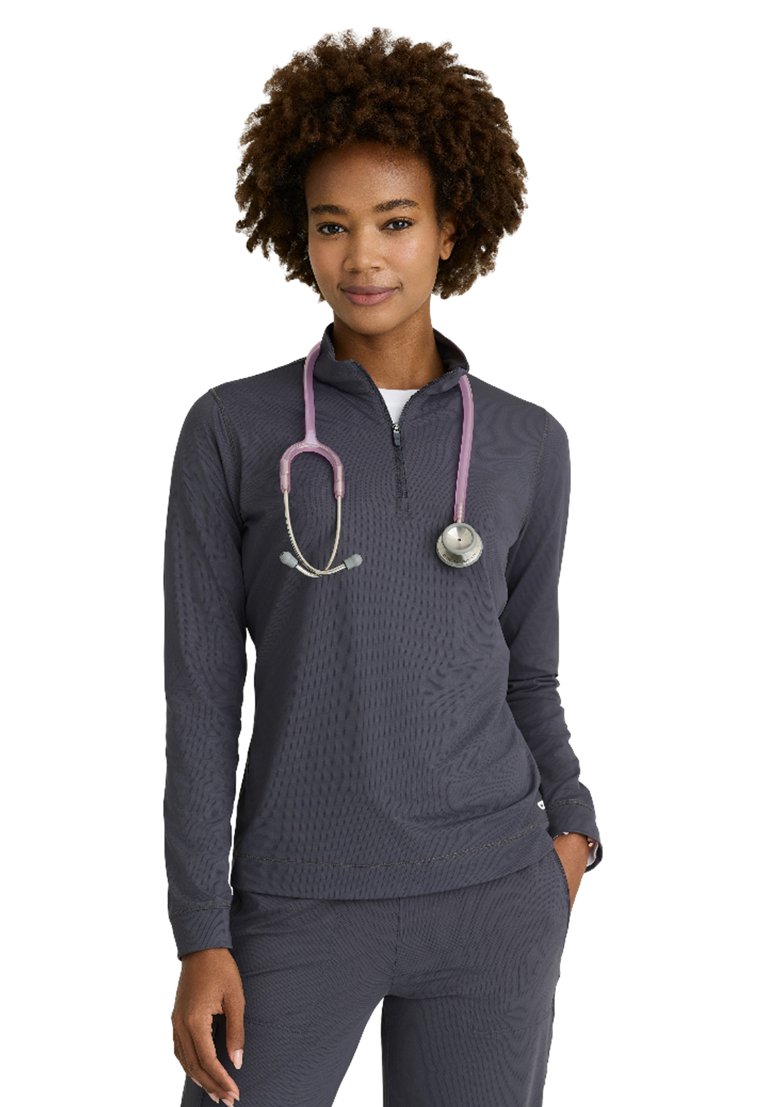 Skechers Slip-Ins - Women's Mock Neck Long Sleeve Atlas Scrub Top 1