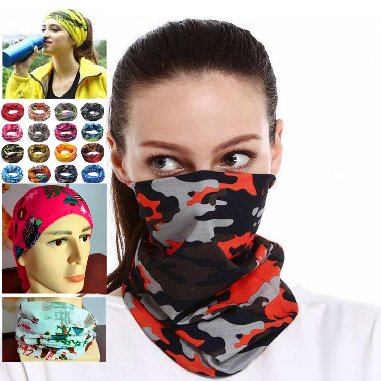 Most Popular Custom Polyester Neck Seamless Tube Bandanas Magic Scarf 2