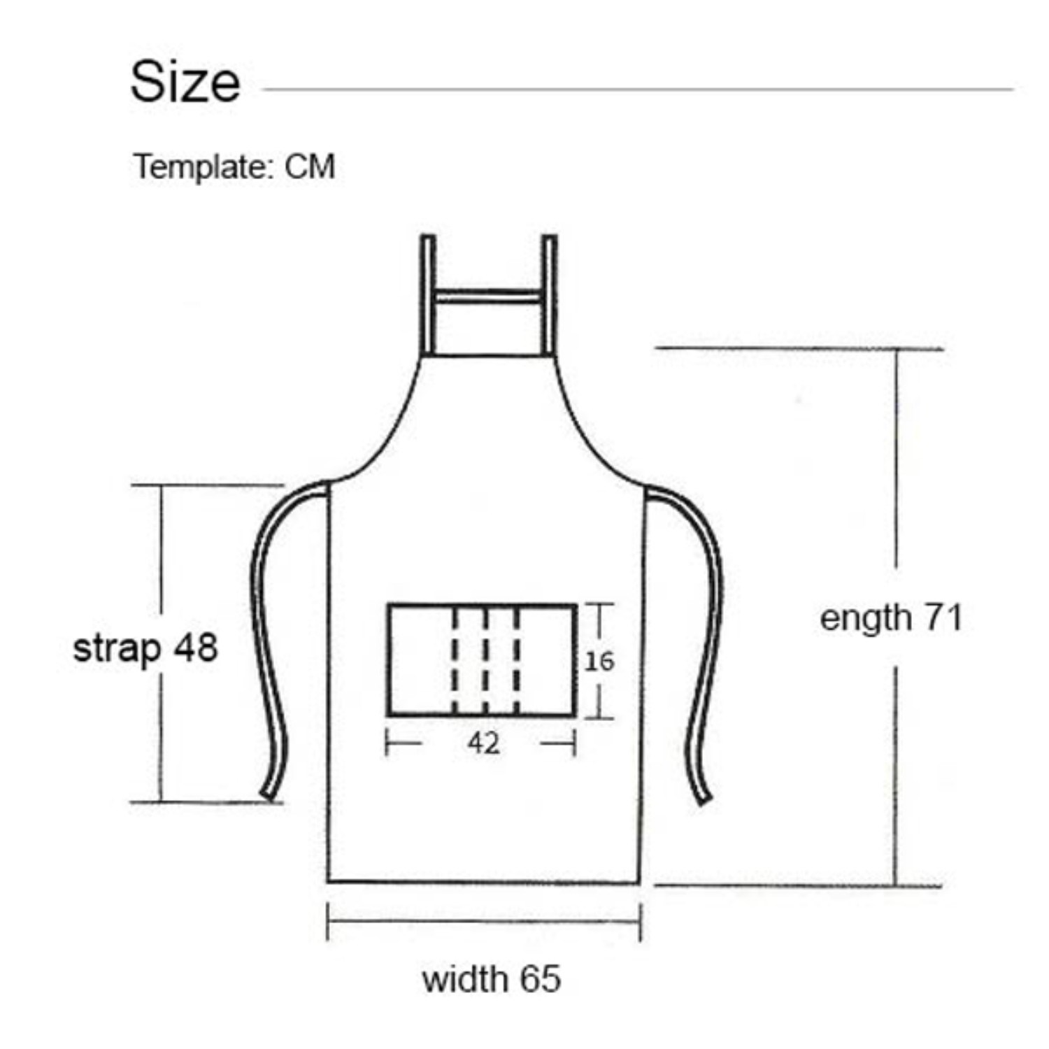12 oz Woven knitted Kitchen Apron w/ Back support & 2 pocket 2