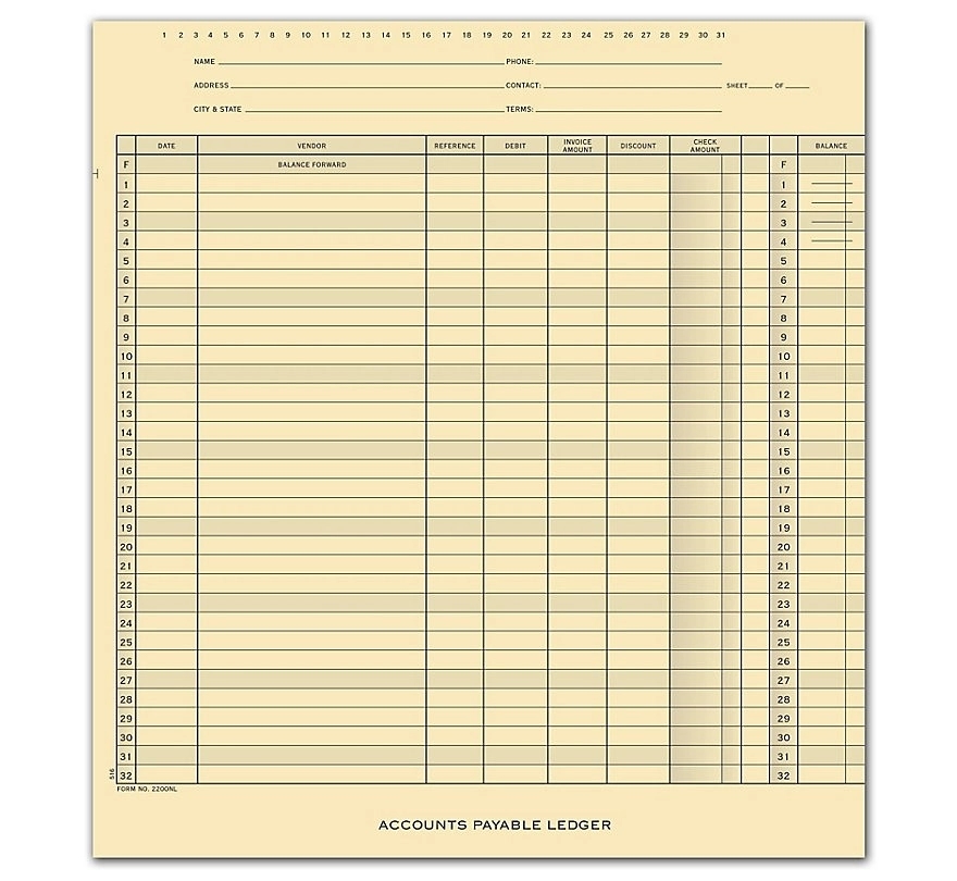 Accounts Payable Ledger 1