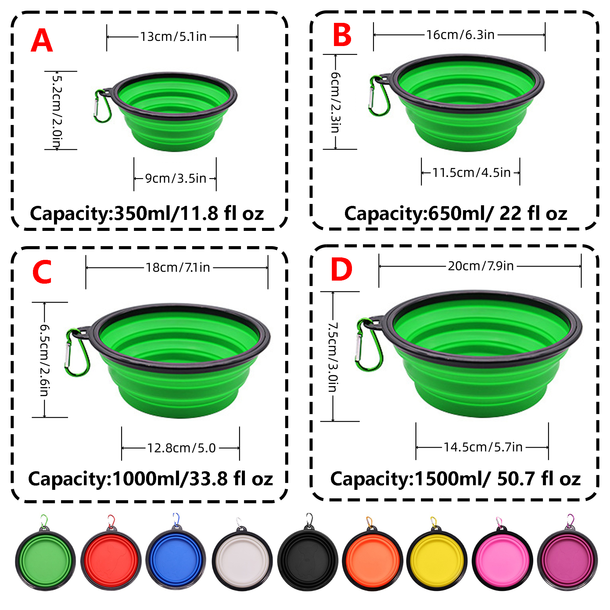 Portable Silicone Collapsible Bucket for Outdoor Use 2