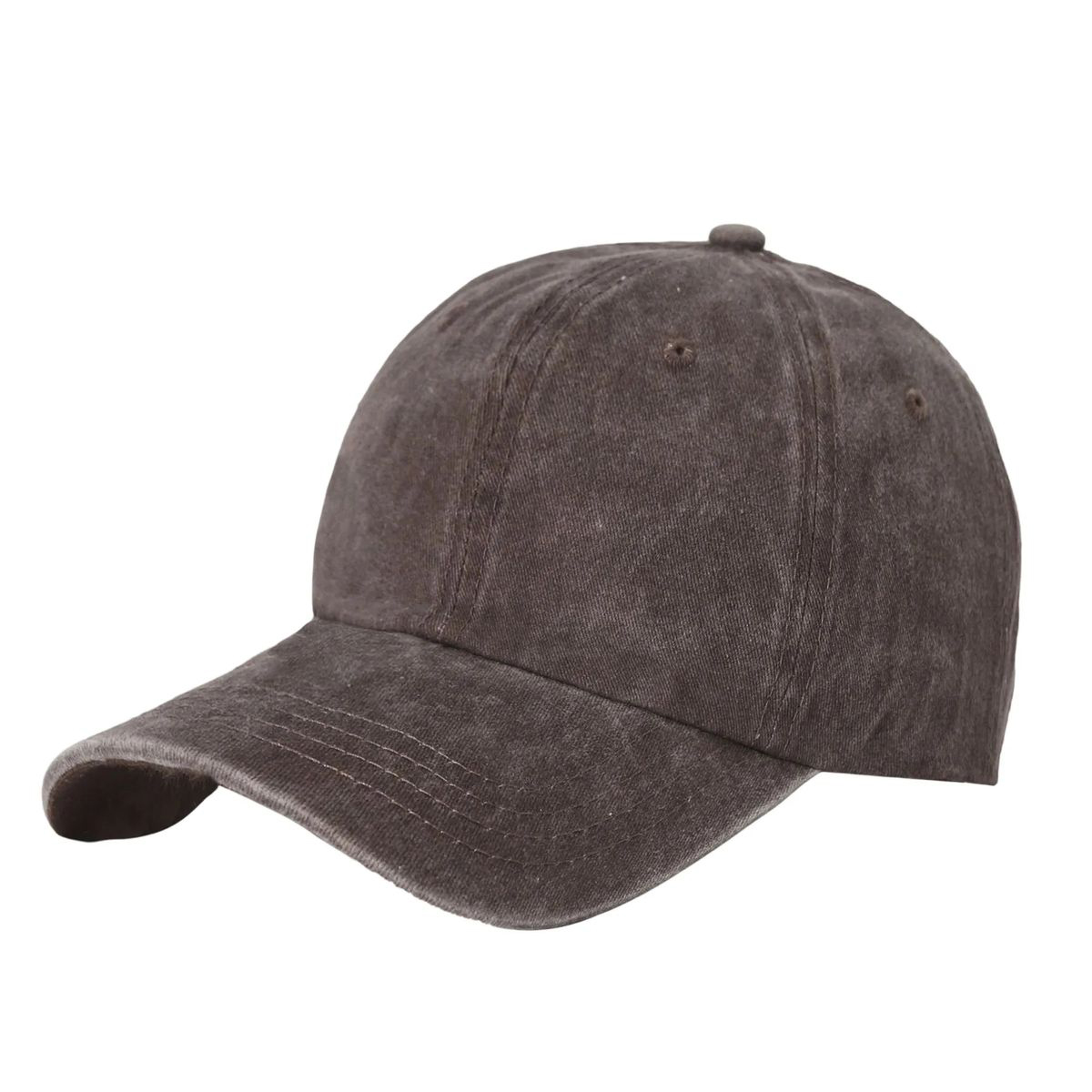 Adjustable Washed Cotton Cap with Curved Visor 2
