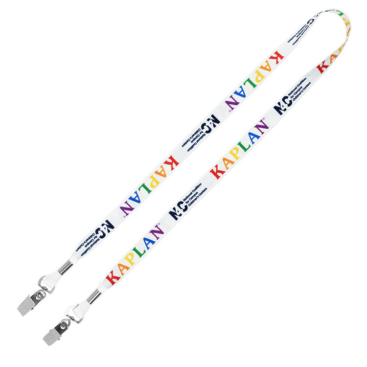 "ROMEO" 5/8" Dual Attachment Soft & Smooth Sublimation Lanyard 5