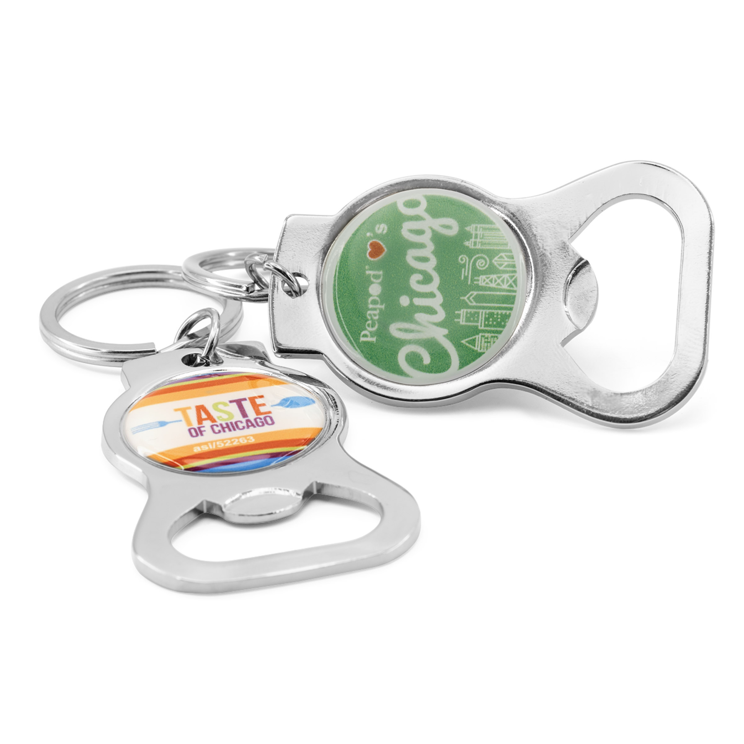 Keychain Bottle Opener - Full Color Dome 8