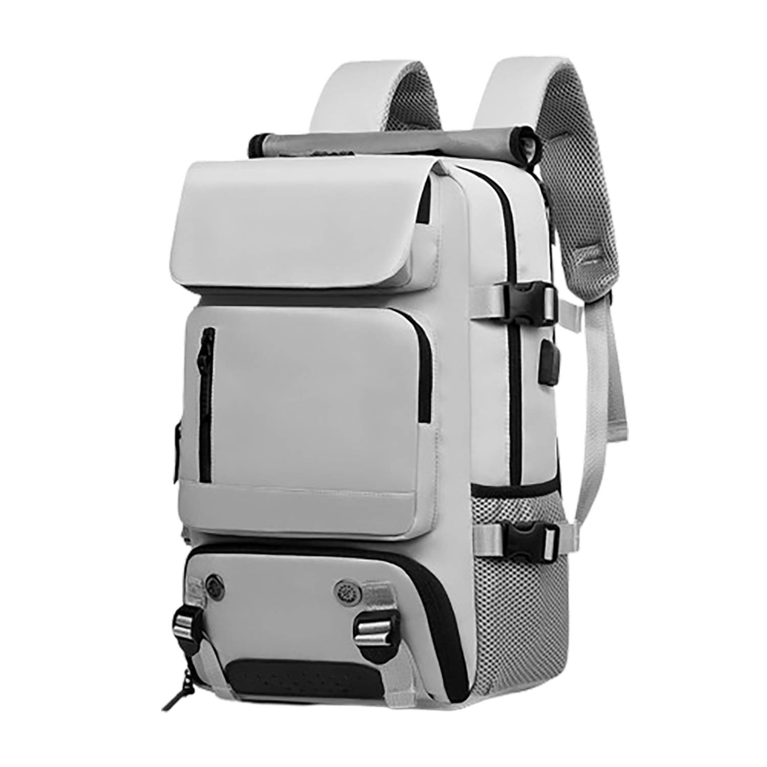 Waterproof Travel Nylon Backpack W/ Usb Port 10