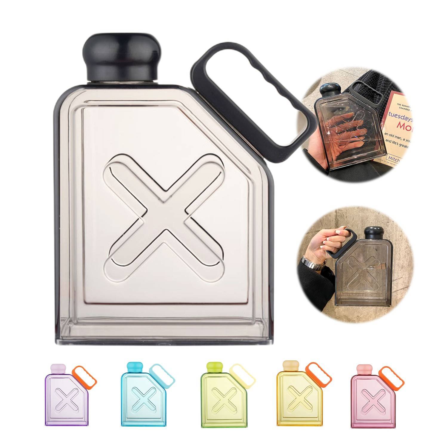 34 oz Flat Sport Flask 3