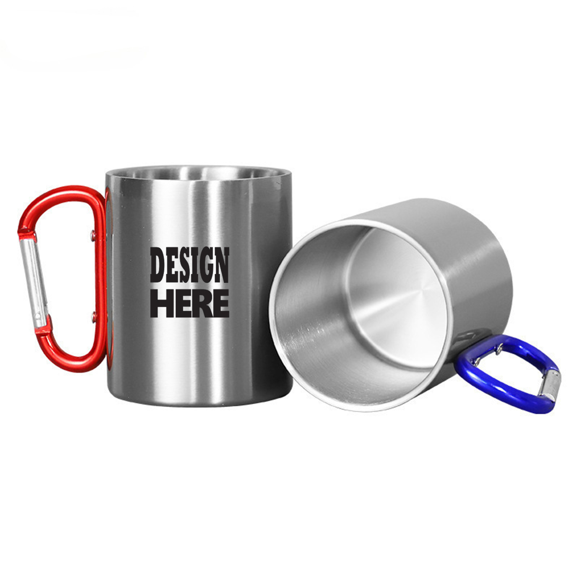 Double Wall Stainless Steel Carabiner Mug 3