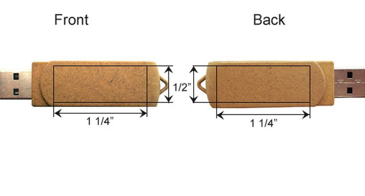 32GB - Eco Friendly Plastic Swivel Drive with Plastic Clip 2