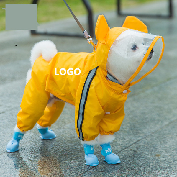 Dog Raincoat Hooded 5