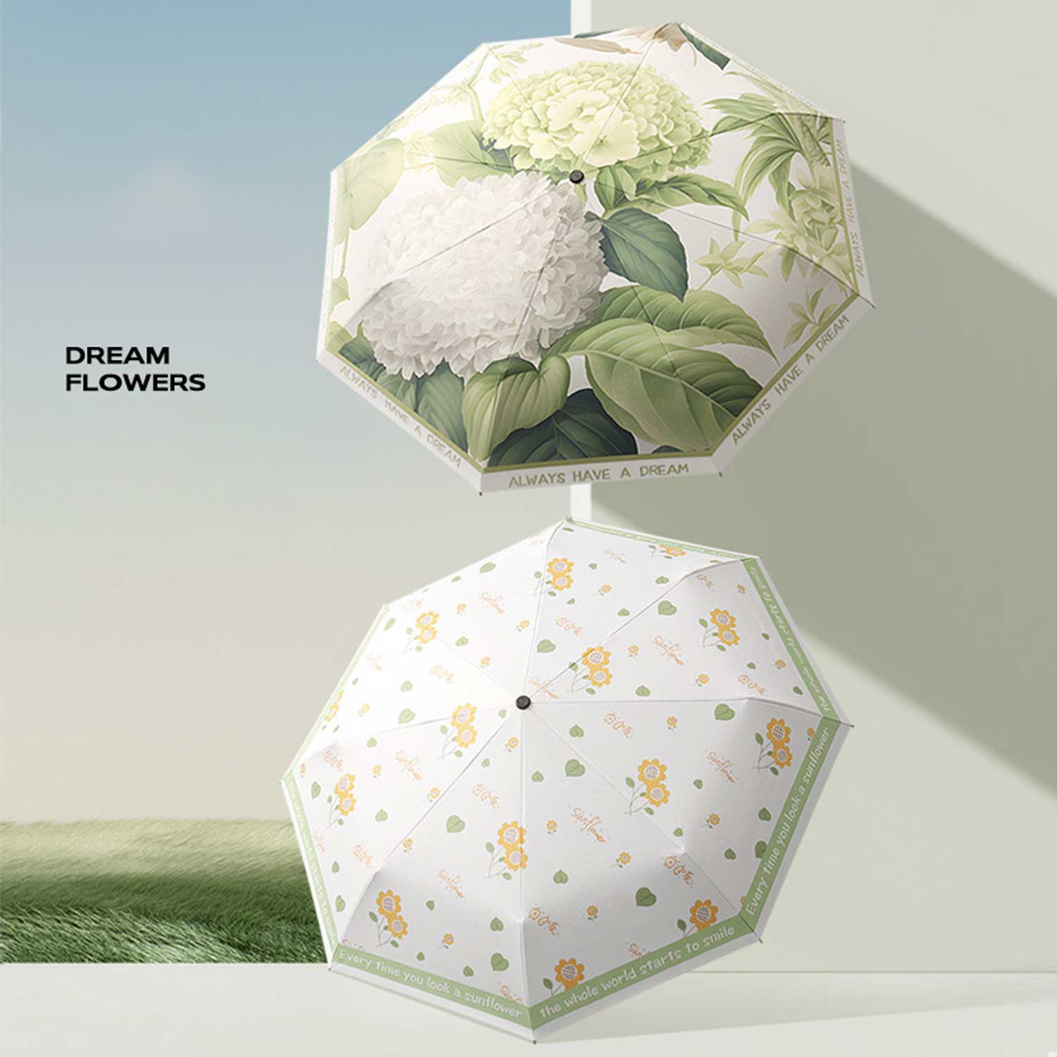 Auto-Open Vintage Lace UV Sun & Rain Umbrella 6