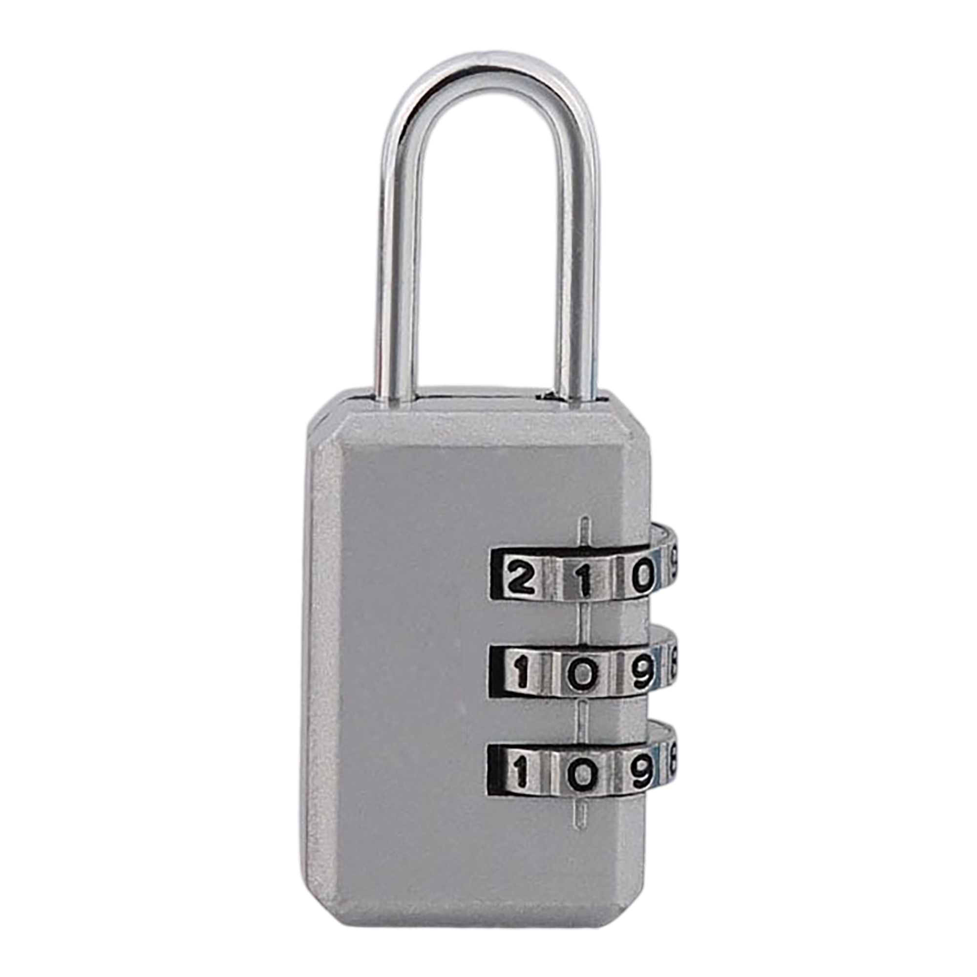 Three Digit Resettable Padlock Zinc Alloy Body Hardened Steel Shackle 2