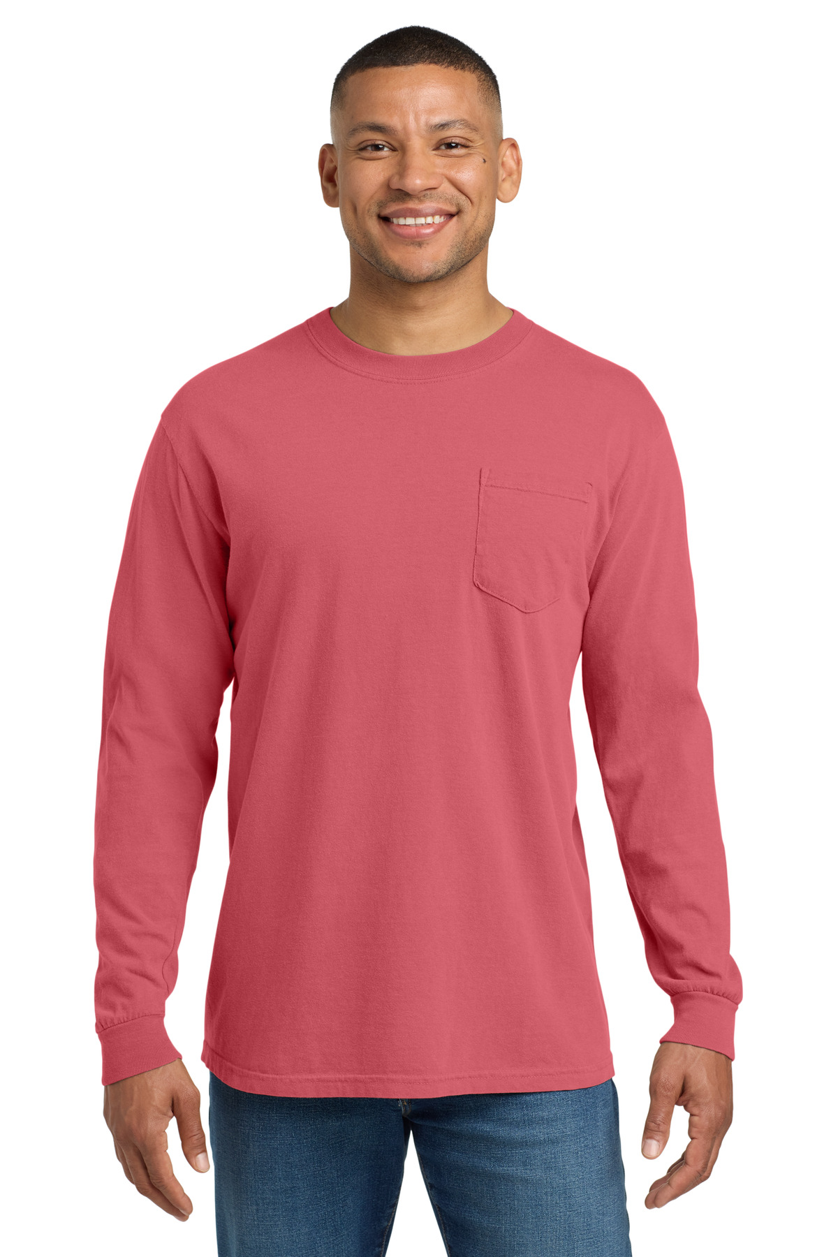 COMFORT COLORS Heavyweight Ring Spun Long Sleeve Pocket Tee. 4410 15