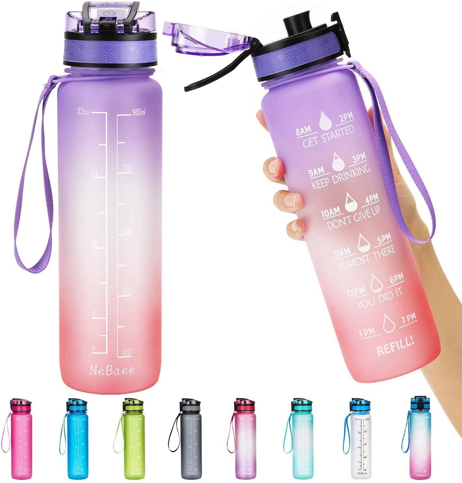 32 oz Leakproof BPA Free Drinking Water Bottle 4