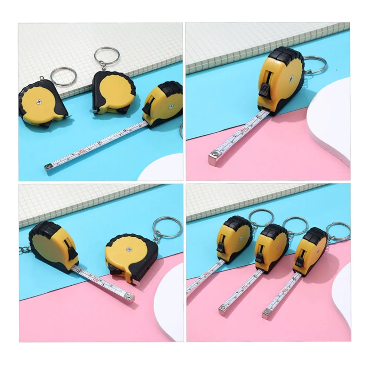 Portable Mini Retractable Pocket Keyring Tape Measure 1
