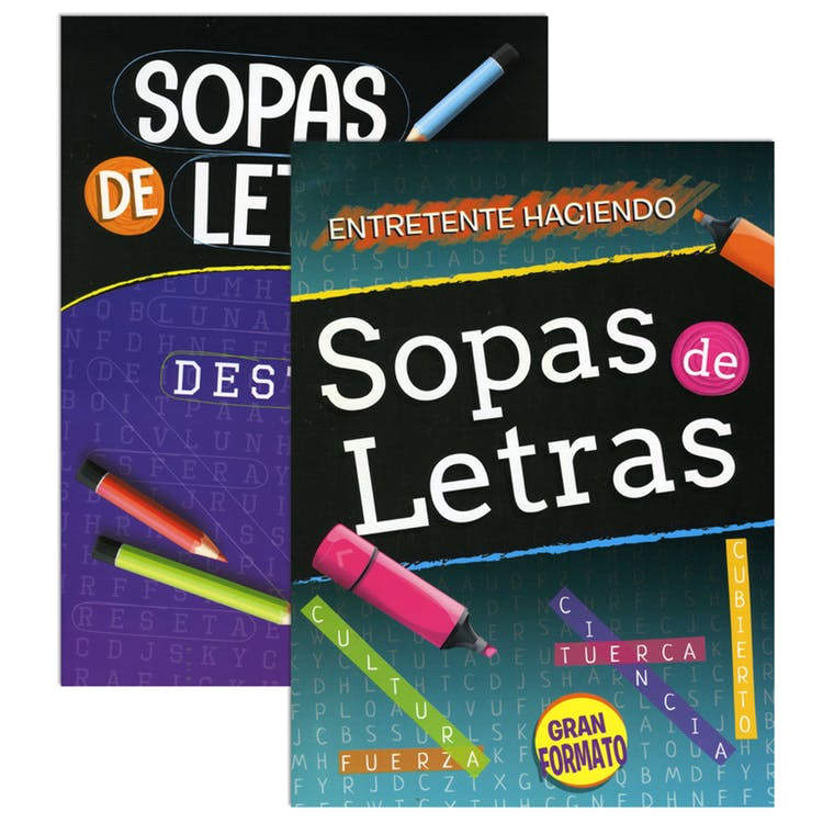Word Search Books - Spanish 64 Pages Two Titles