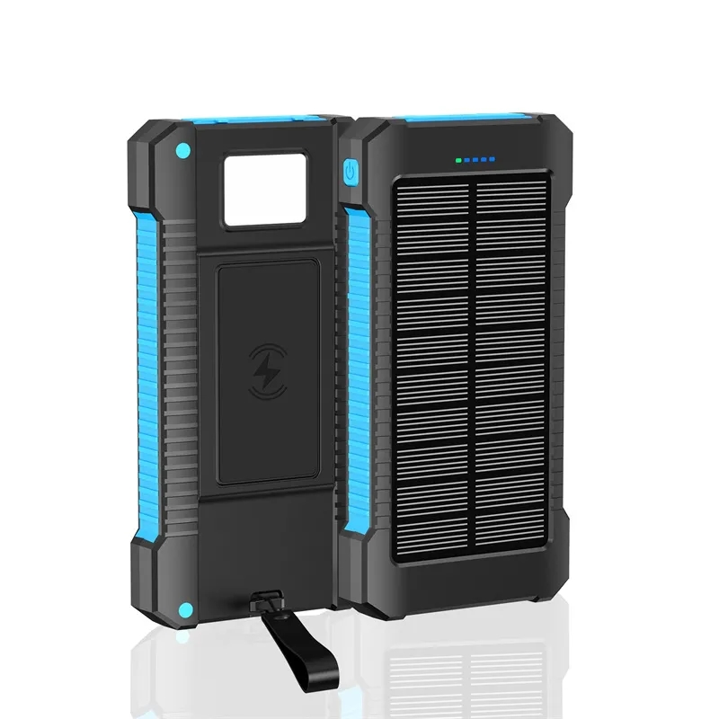 10,000 Mah Solar Wireless Charging Bank 2
