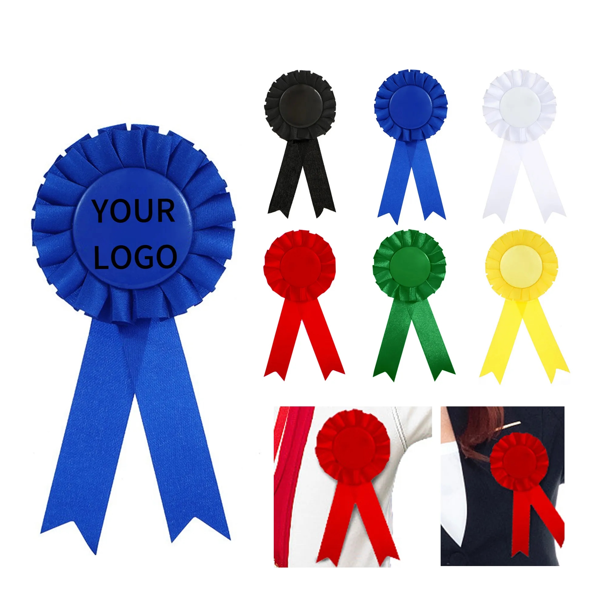 Ribbon Tinplate Badge 4