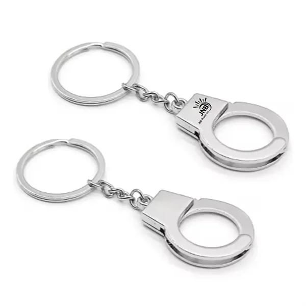 Stylish Metal Handcuff Keychain - A Unique Accessory