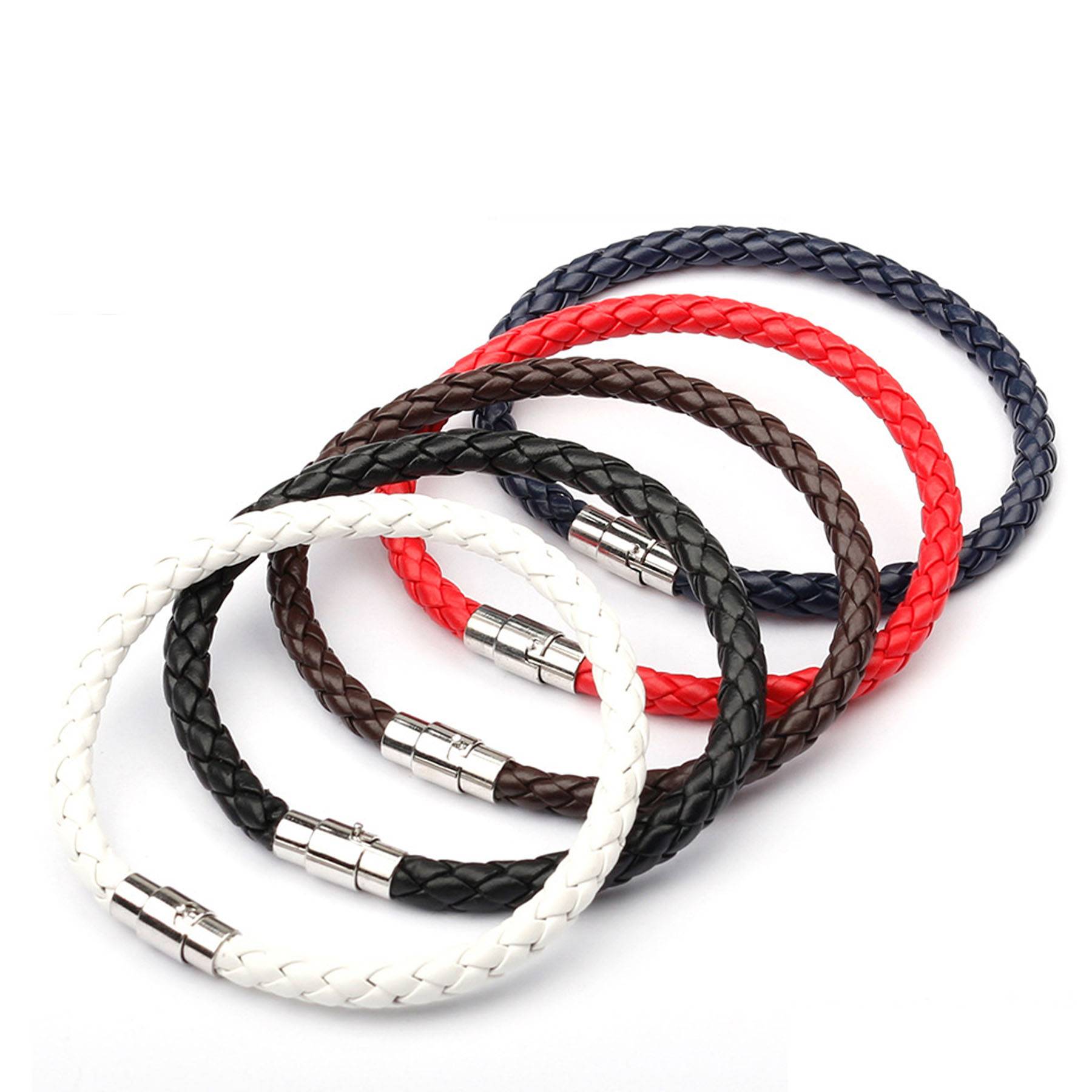 Woven Leather Wrap Bracelet 8