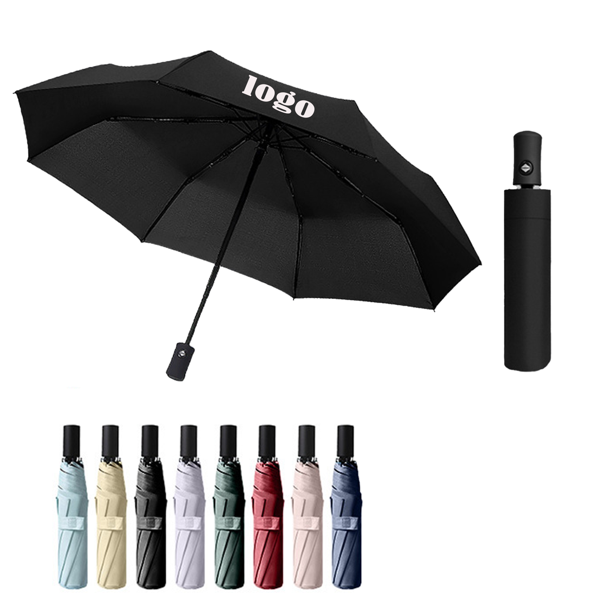 StormProof 8-Rib Auto Umbrella For Rain MOQ10 3