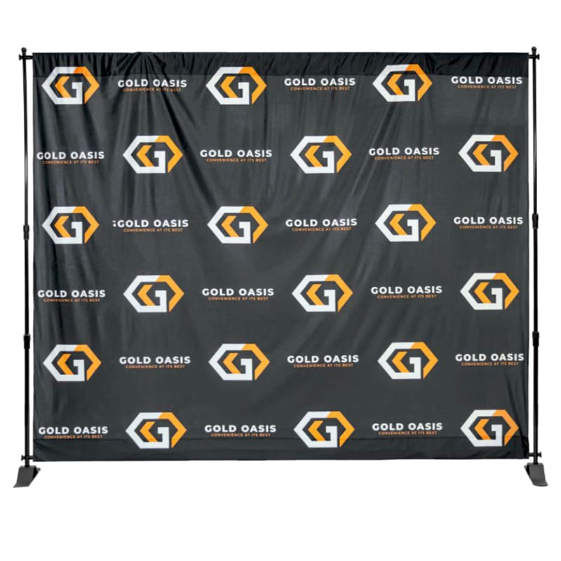 8ft X 10ft Step & Repeat Fabric Banner 1