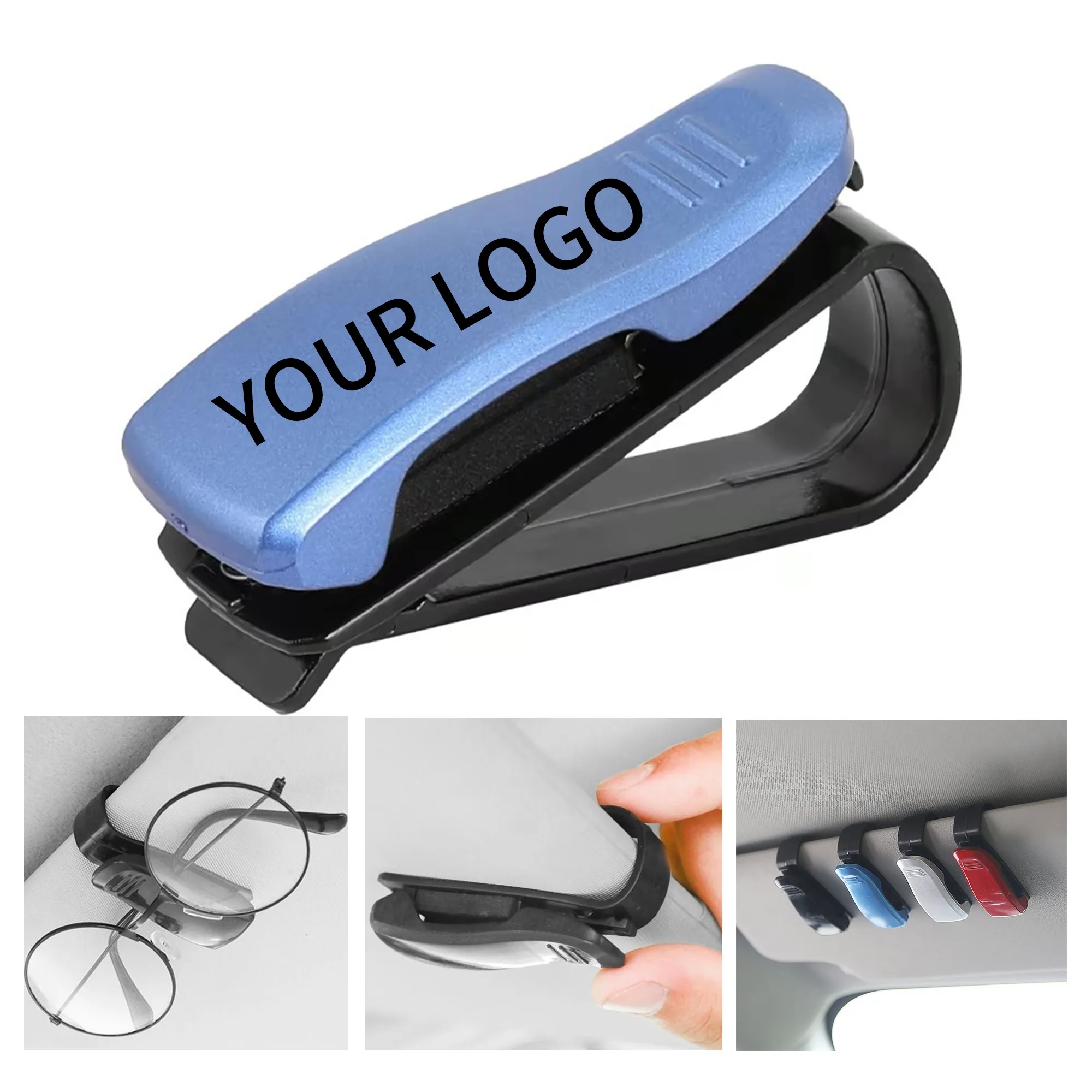 Sunglasses Visor Clip 2.6x1x1.5 Inch ABS with Magnet 1