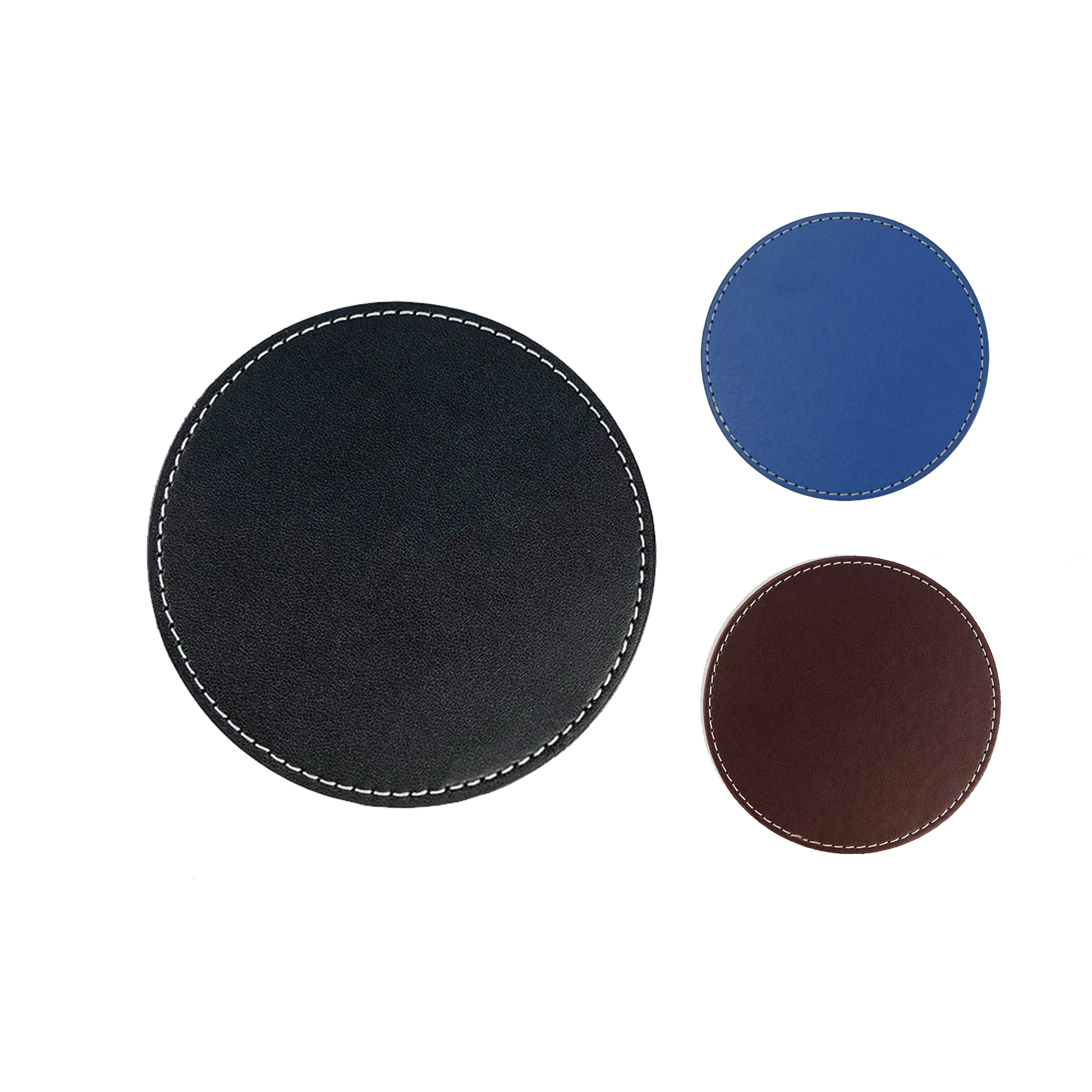 Vegan Leather Round Coaster 5