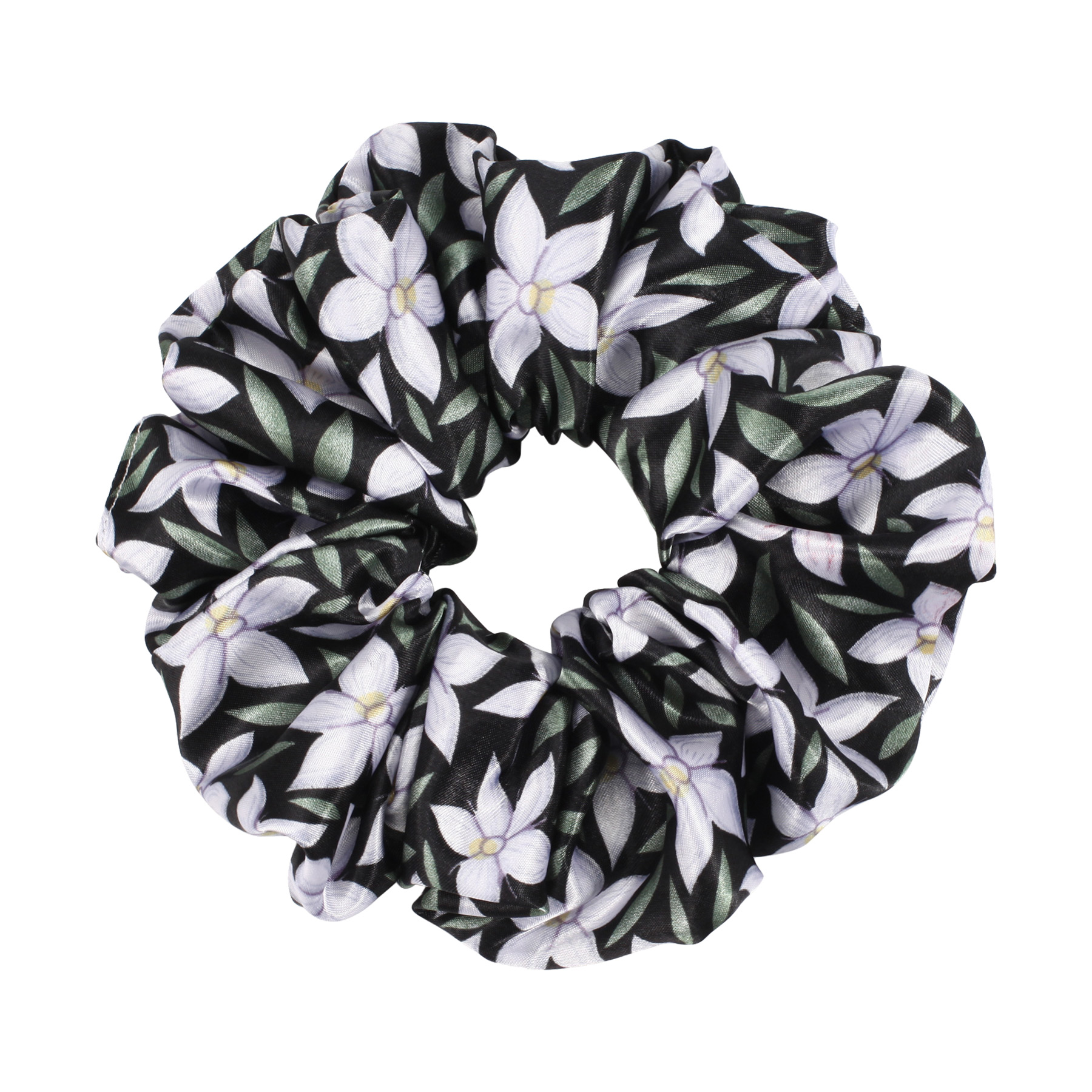 Full Color Printed Satin Silk Hair Scrunchies 24