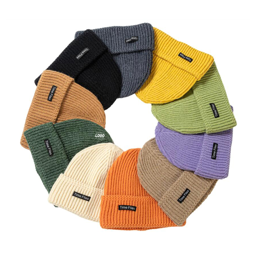 Patch Winter Knit Beanie 2