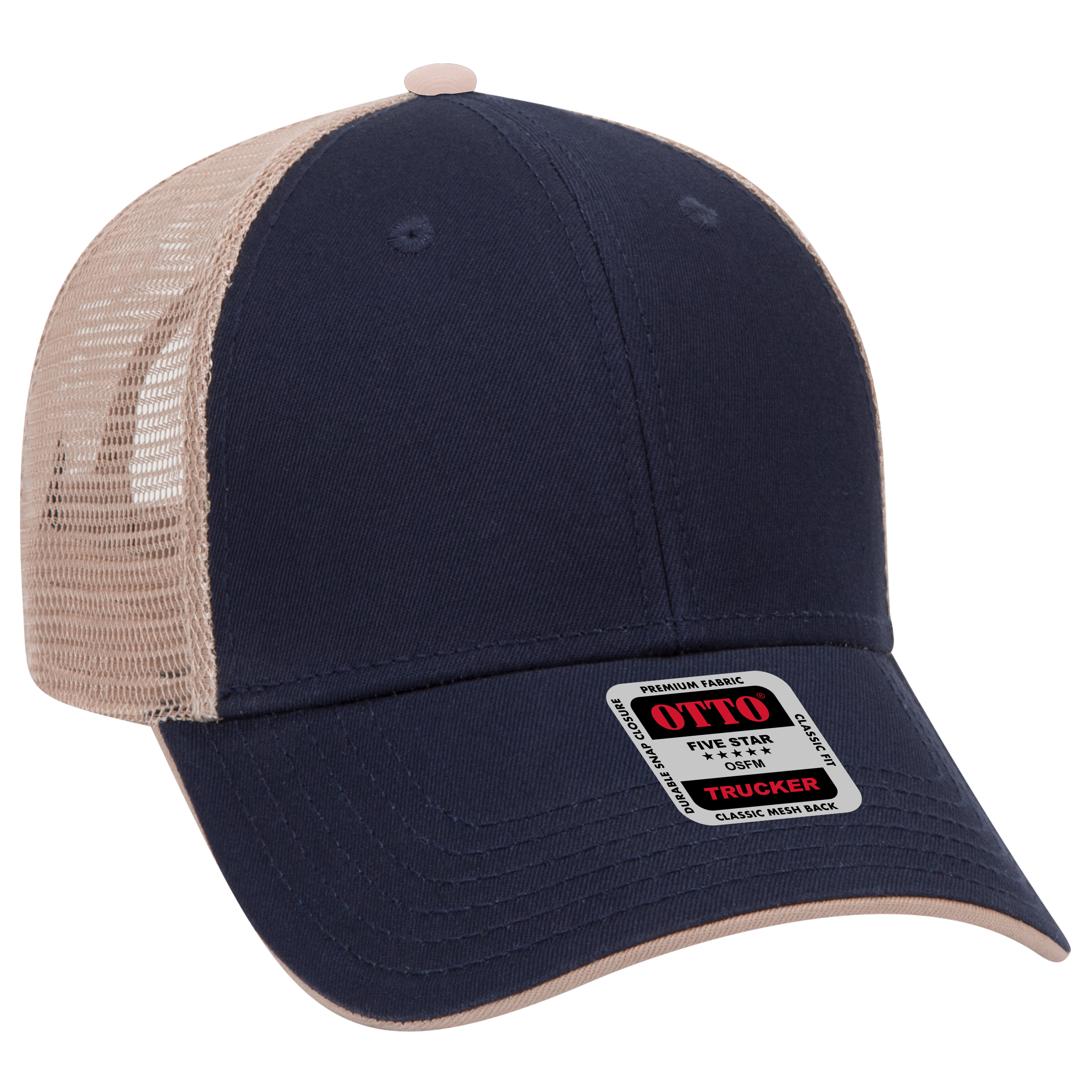 OTTO CAP® 6 Panel Low Profile Mesh Back Trucker Hat 58