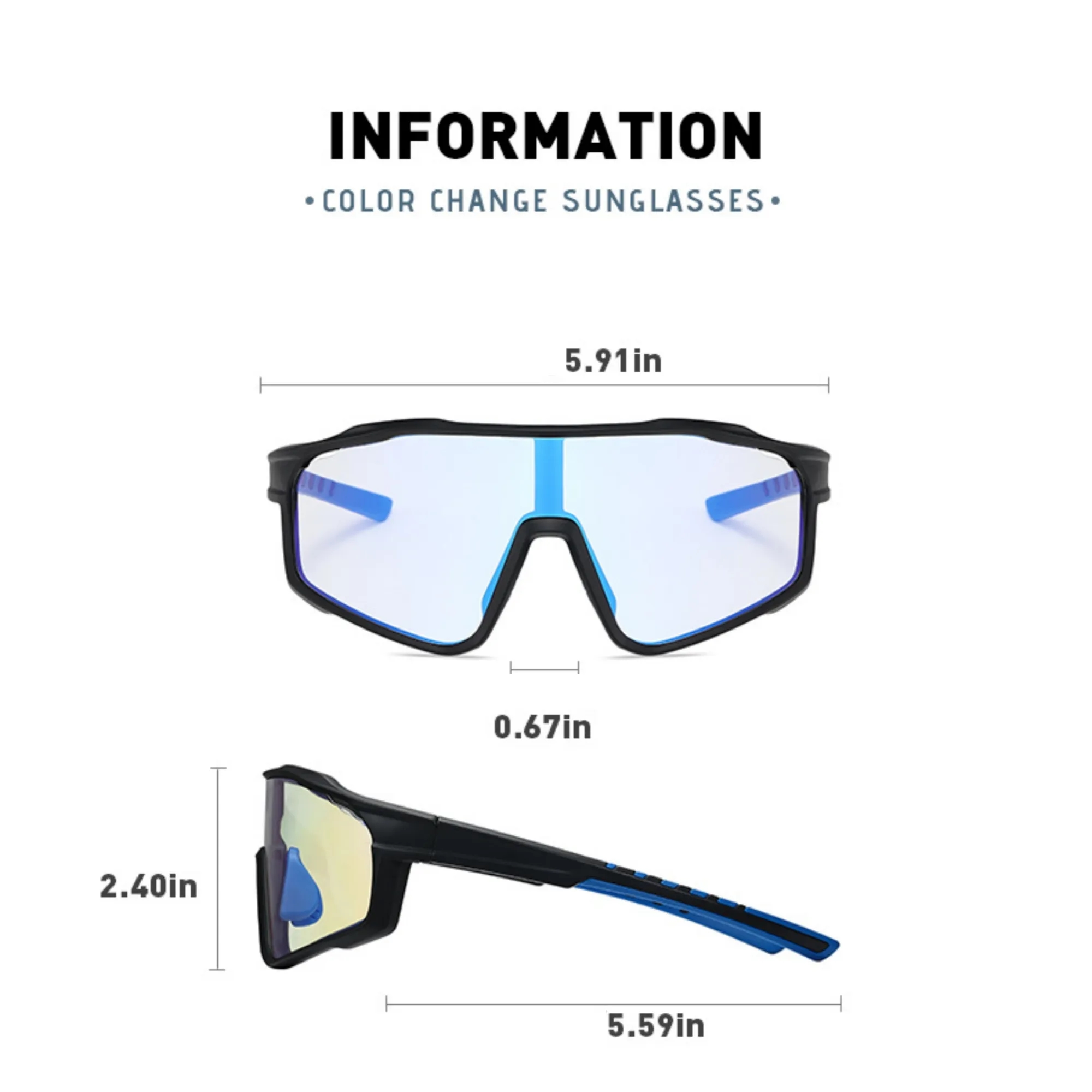 Outdoor Photochromic Sports Sunglasses 8