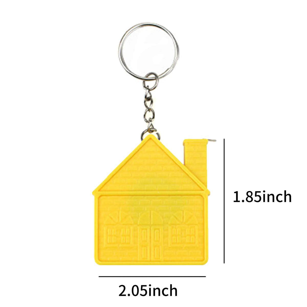 Portable House Shaped Measuring Ruler Keychain 4