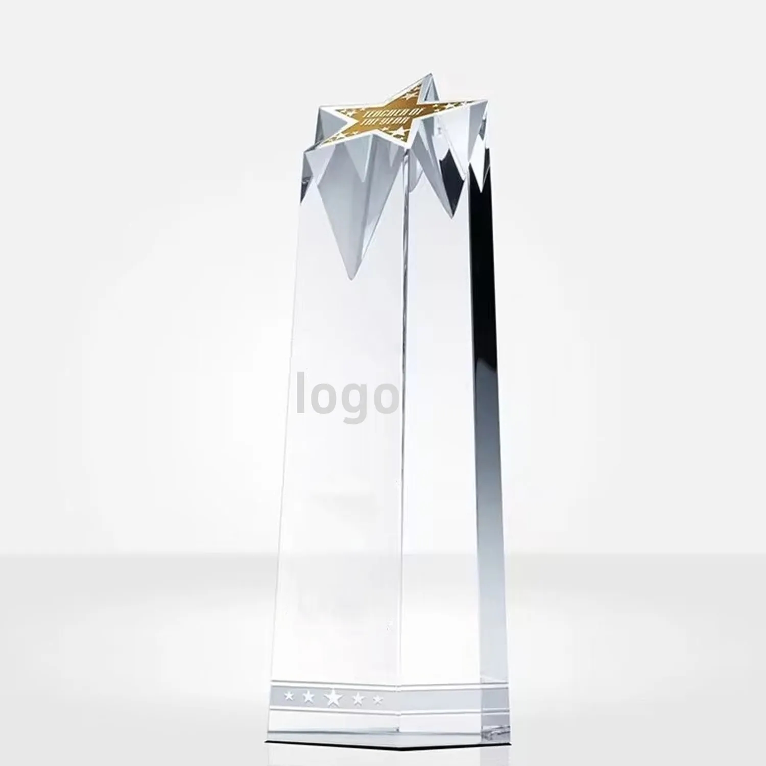 Crystal Trophy Award Personalized Glass Tournament Souvenir 3