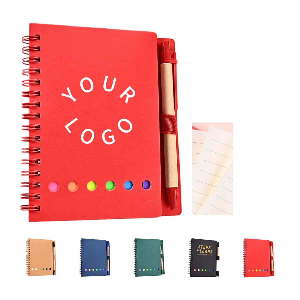 Paper Spiral Notepad with Portable Multi Function Design 6