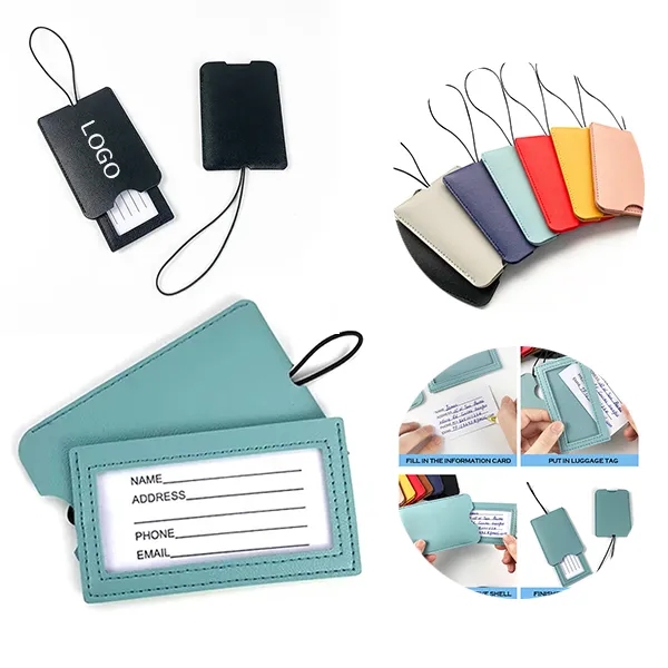 PU Leather Luggage Tag 2