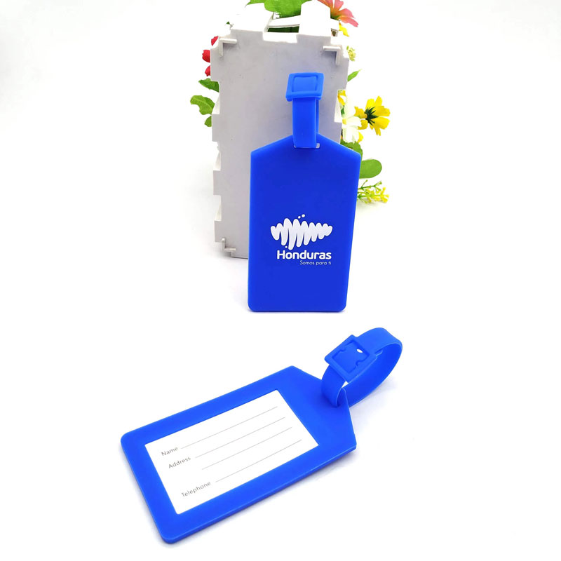 Silicone Luggage Tag w/Hang-up Ring 4