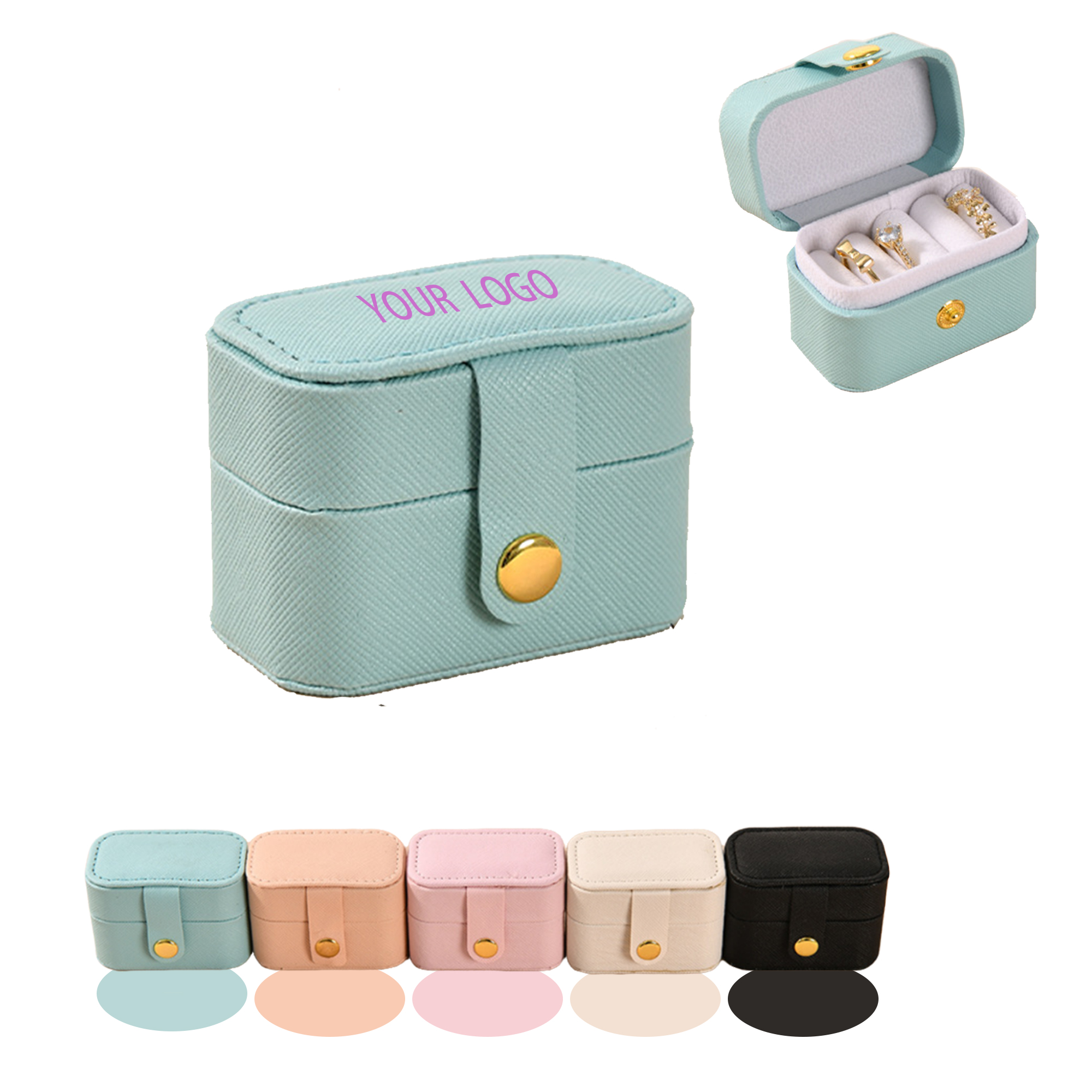 MOQ:20pcs Custom Logo Jewelry Storage Box 2