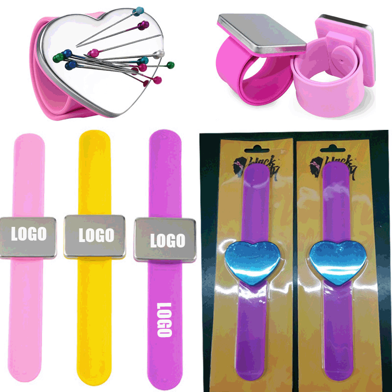 Magnetic Silicone Wrist Strap Bracelet/Magnetic Wrist Sewing Pincushion Pin Holder 2