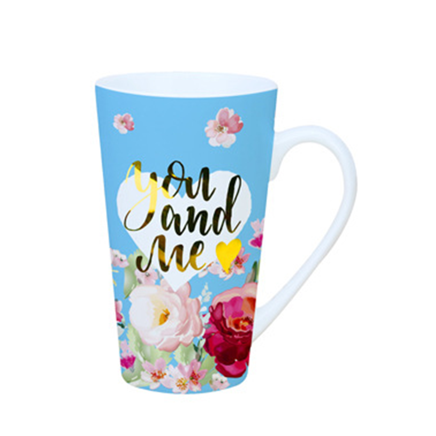 10oz Floral Ceramic Mug w/ Handle 3