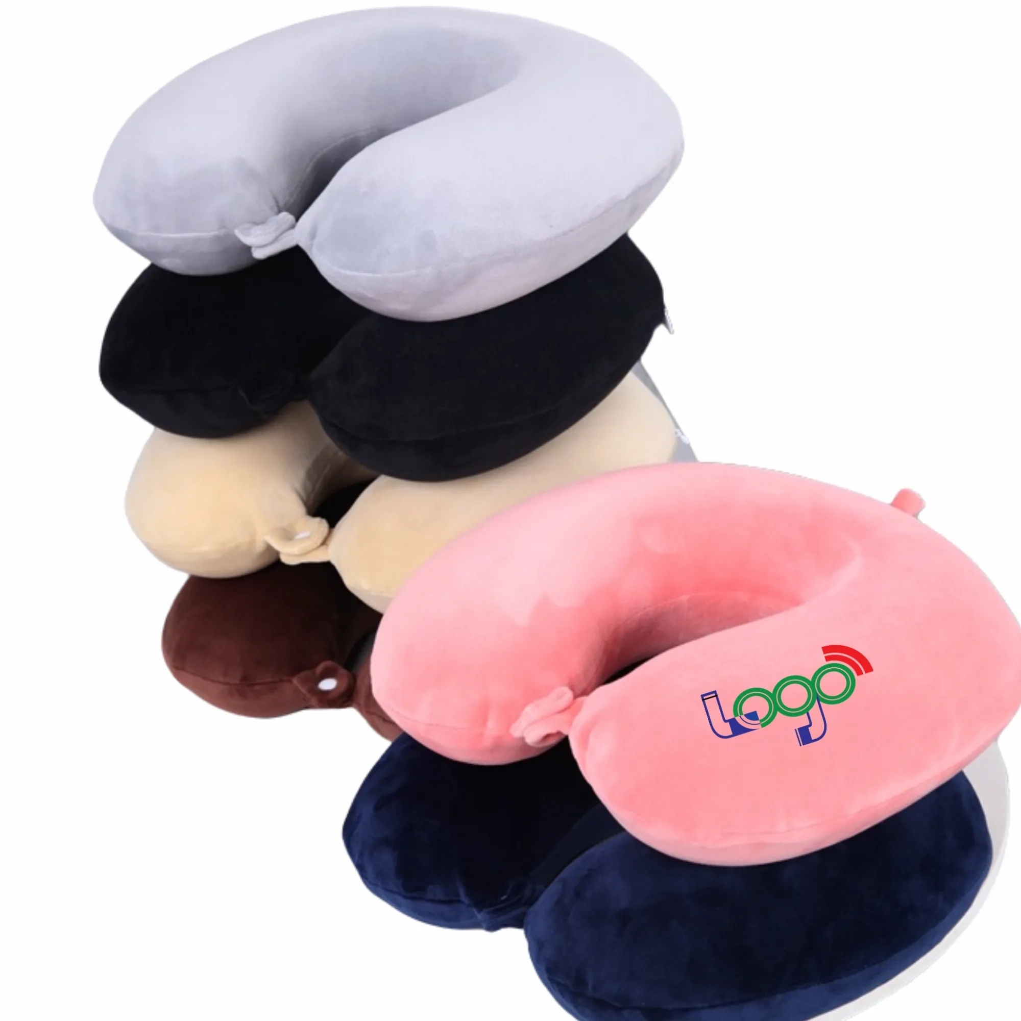 Customizable Pp Cotton U-Shaped Neck Pillow For Travel