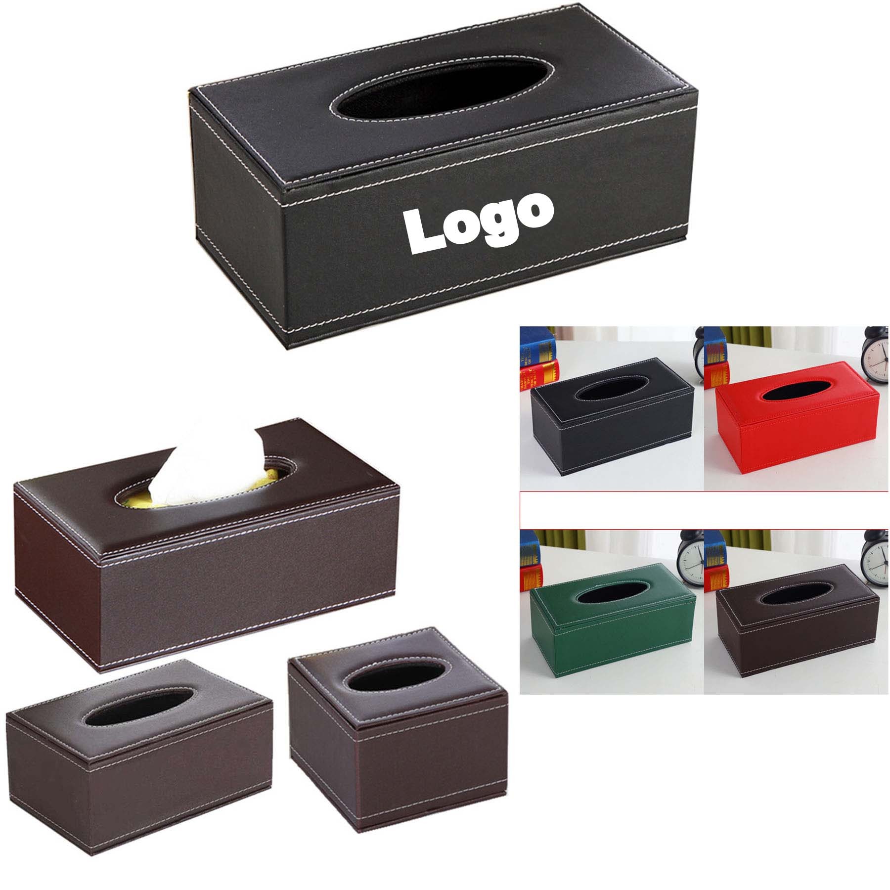 Pu Leather Tissue Box