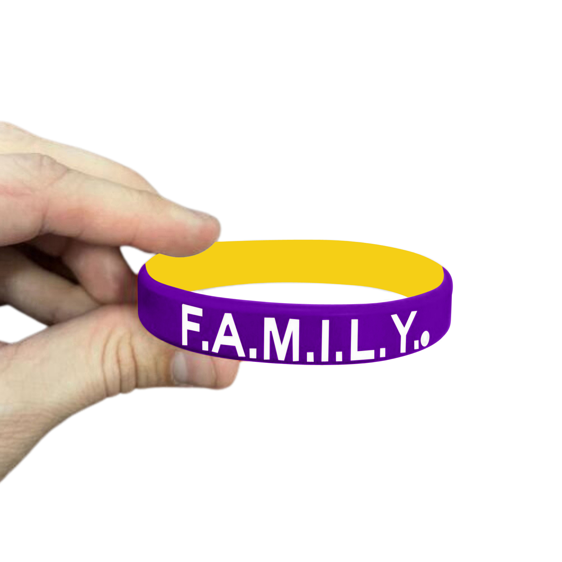 1/2" Rush Laser Debossed Silicone Wristbands 2 ply 29