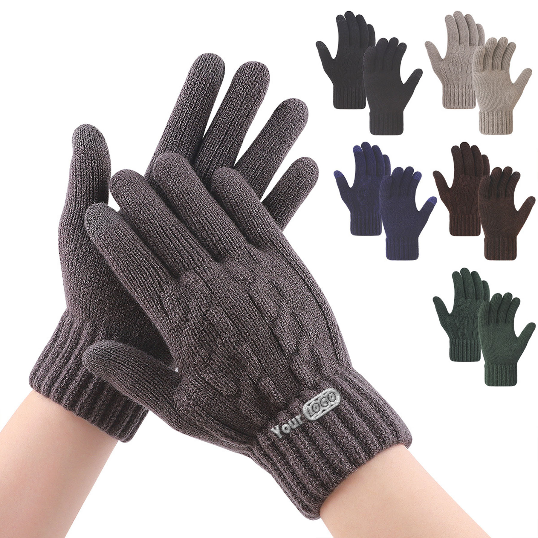 Knitted Fleece-Lined Gloves 7